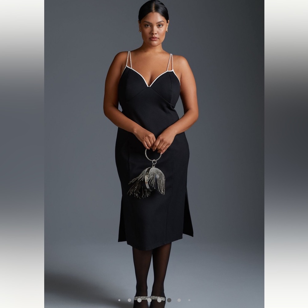 NWT Anthropologie Maeve Pearl Strap Dress, 3X